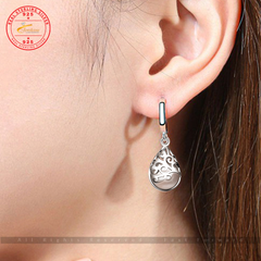 Trendy Opal Stone Flower Anti Allergy Drop Shipping 925 Sterling Silver Jewelicious