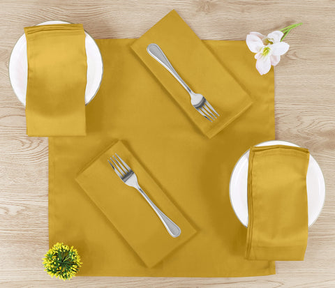 Dinner Napkins 18 by 18 Inches Cotton Blend Soft Durable Napkins Fast Forward