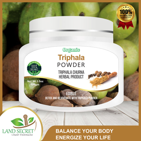 Land Secret Triphala Powder - A Powerful Herbal Supplement