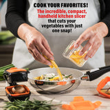 Nicer Dicer with Fresh keeping container Chops Slices Cubes Wedges Multi with Stainless Steel Blades Fast Forward