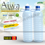 Ajwa Water Bottle For In Door & Out Door Climbing Travel Camping 1300 ml Pack of 2 Safari Bottles