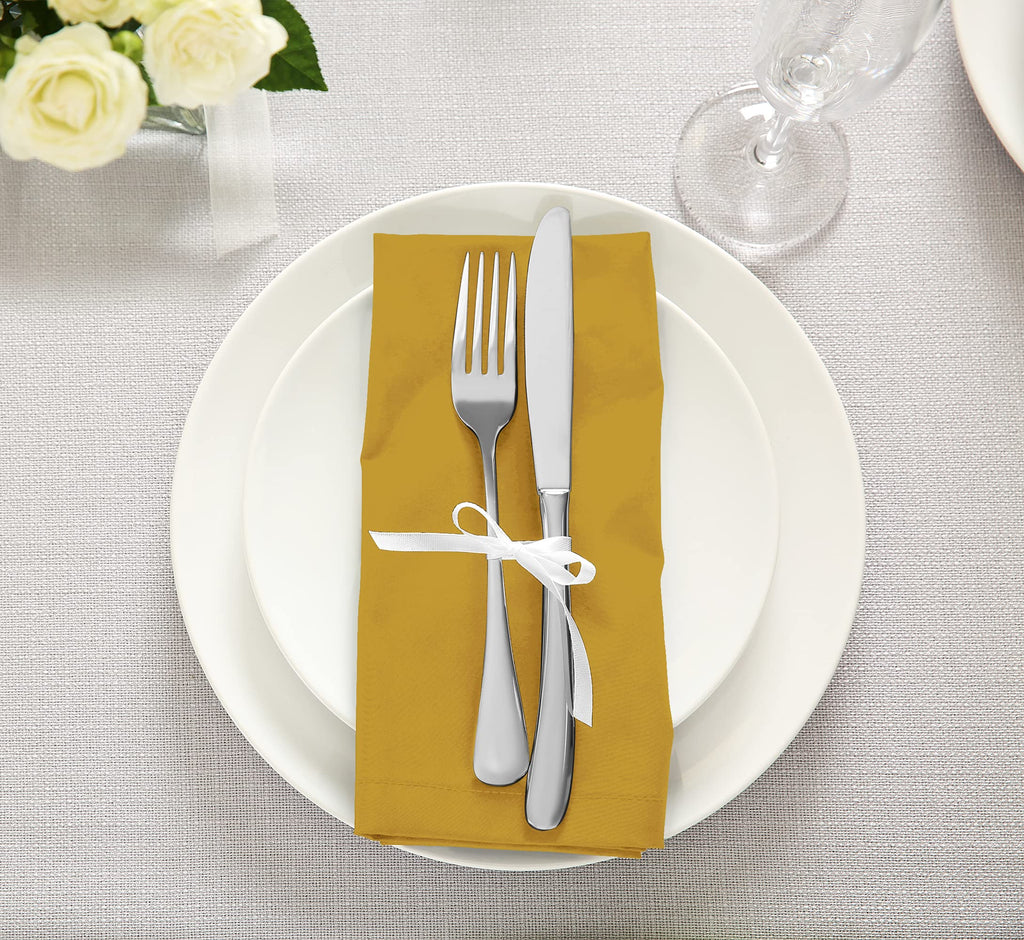 Dinner Napkins 18 by 18 Inches Cotton Blend Soft Durable Napkins Fast Forward