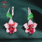 Black Thai Silver Star Simple Retro Long Tassel Earrings 925 Sterling Silver Jewelicious