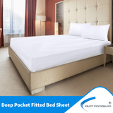 Fitted Bed Sheet - Bottom Sheet - Deep Pocket - Soft Microfiber 1 Fitted Sheet Only Fast Forward