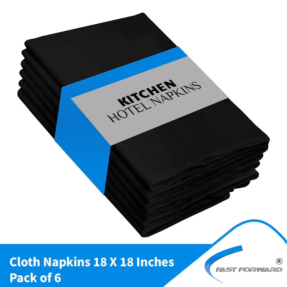 Dinner Napkins 18 by 18 Inches Cotton Blend Soft Durable Napkins Fast Forward