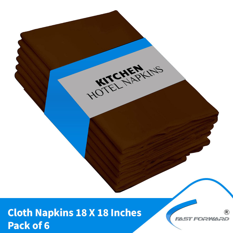 Dinner Napkins 18 by 18 Inches Cotton Blend Soft Durable Napkins Fast Forward