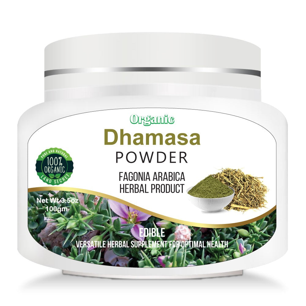 Dhamasa Powder - 100% Pure Fagonia Cretica Herbal Supplement for Optimal Health and Wellness