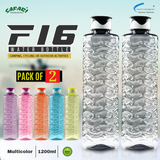 Stand Strong and Hydrated with our F-16 Water Bottle - Two-Color Waves Design Cap, BPA Free, 1200ml Safari Bottles