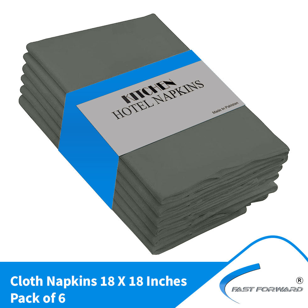 Dinner Napkins 18 by 18 Inches Cotton Blend Soft Durable Napkins Fast Forward