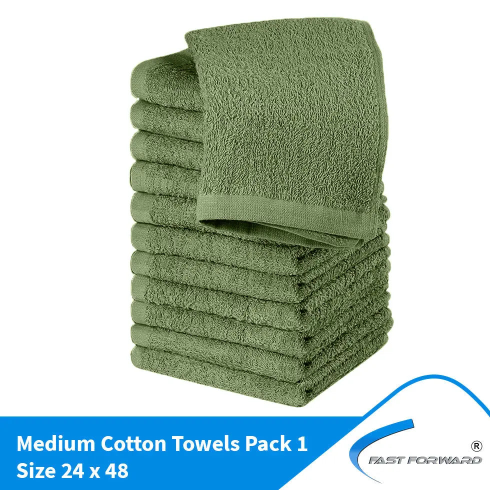 Luxury Cotton Washcloth Towel Set Champagne 12x12 100% Cotton 12 Pack Fast Forward