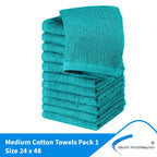 Luxury Cotton Washcloth Towel Set Champagne 12x12 100% Cotton 12 Pack Fast Forward