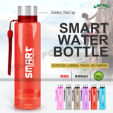 Safari Smart Water Bottle With Stainless Steel Cap For Out Door Climbing Travel Camping  800 ml Safari Bottles