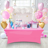 Table Cover Stretchable Tight Fit Spandex Table Cover for Event & Parties - Fast Forward