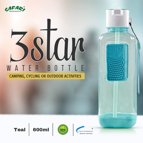 Safari Bottles - 3 Star Water Bottle 600 ml