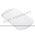 Tray Rectangle White Melamine Serving Tray with Handles 21X14.5 Inches - Fast Forward