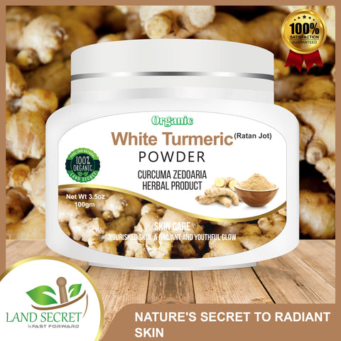 White Turmeric Powder | Kachoor Powder - Health and Skin Advantages, Culinary and Beauty Uses 100g