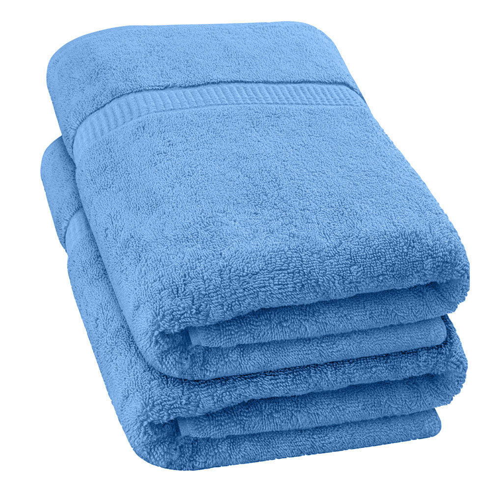 Bath Towel Premium Cotton Luxury Bath Sheet 27 X 54 inches Pack of 2 Fast Forward