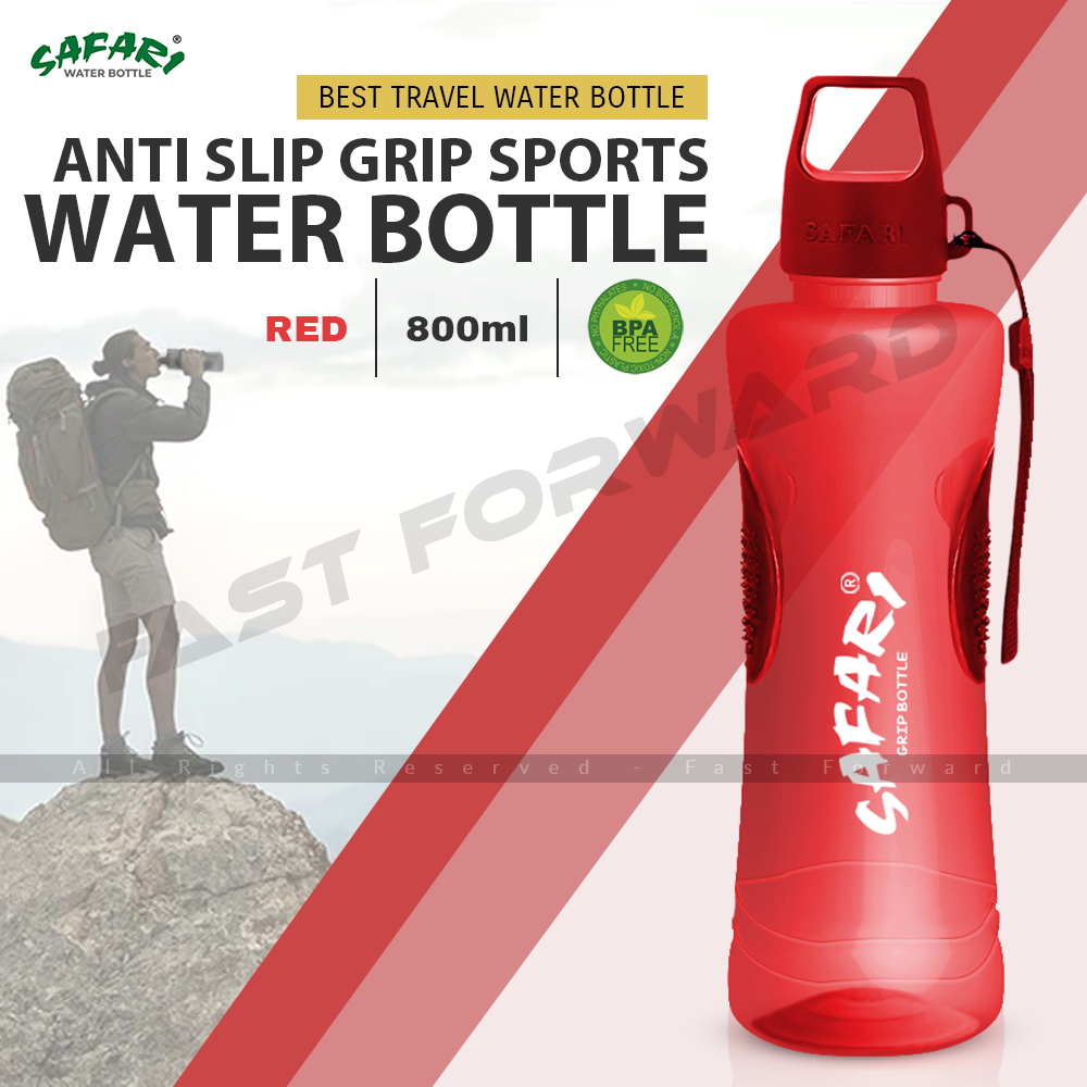 Grip Water Bottle With Anti slip & Easy Grip BPA Free 1 PCS Safari Bottles