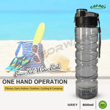 Bravo MAX Water Bottle With Leak Proof Flip Top BPA Free For Fitness Gym Indoor Outdoor Safari Bottles