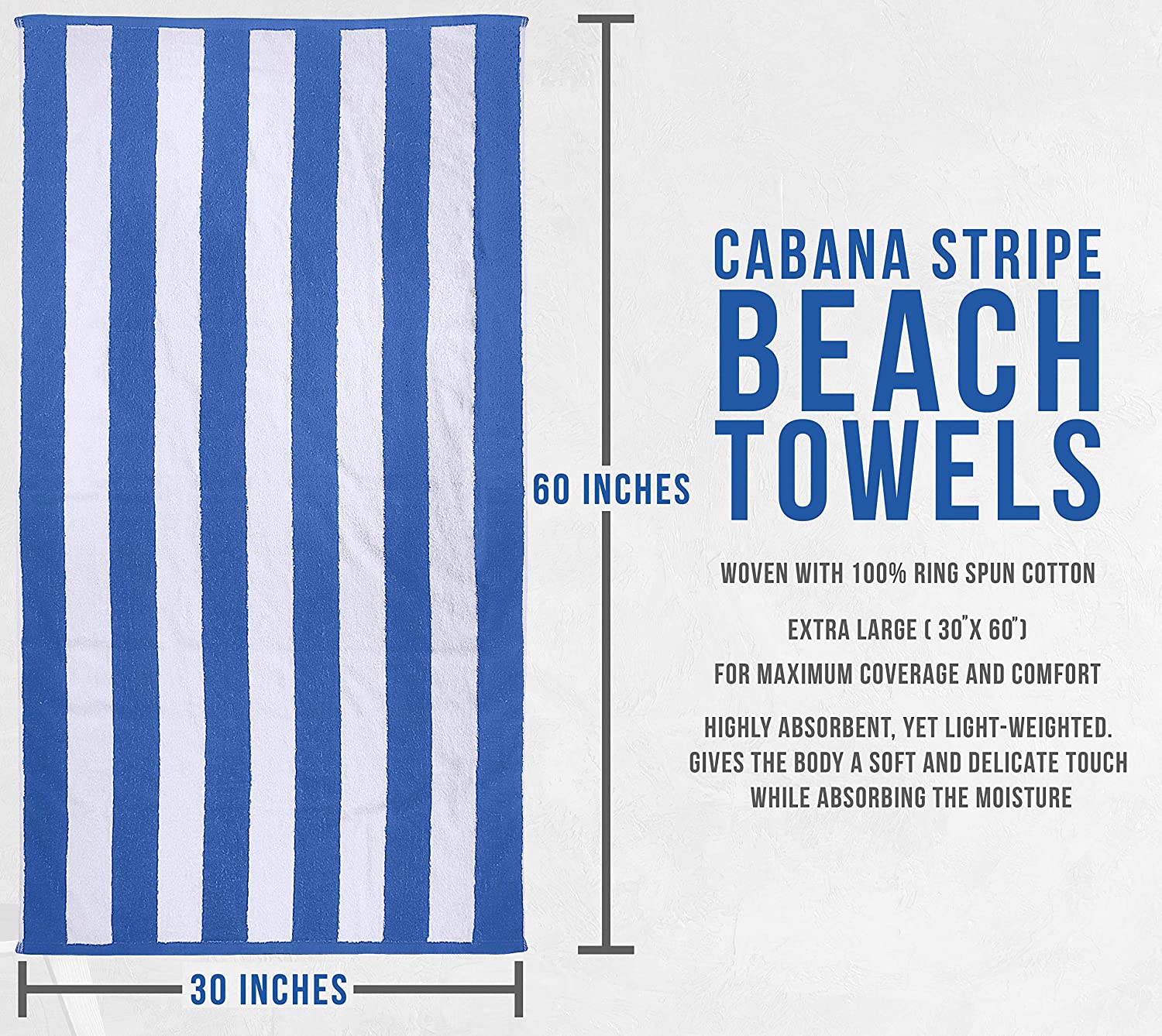 Cabana Stripe Pool Towels 30 x 60 Fast Forward