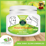 Husn e Yousuf Powder Skin Care For Men or Women Revitalizing Skin and Wrinkles Promote Skin Fairness100 gm Land Secret