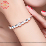 Lucky Charm Bracelet Cuff Bracelets Bangles Fashion Jewelry Pulseira 925 Sterling Silver Jewelicious