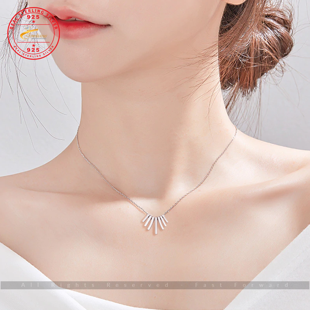 Simple Fashion Tassel Necklace For Women 925 Sterling Silver Jewelicious
