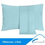 Pillowcases 2 Pack Envelope Closure Soft Brushed Microfiber Fabric Pillow Covers Fast Forward