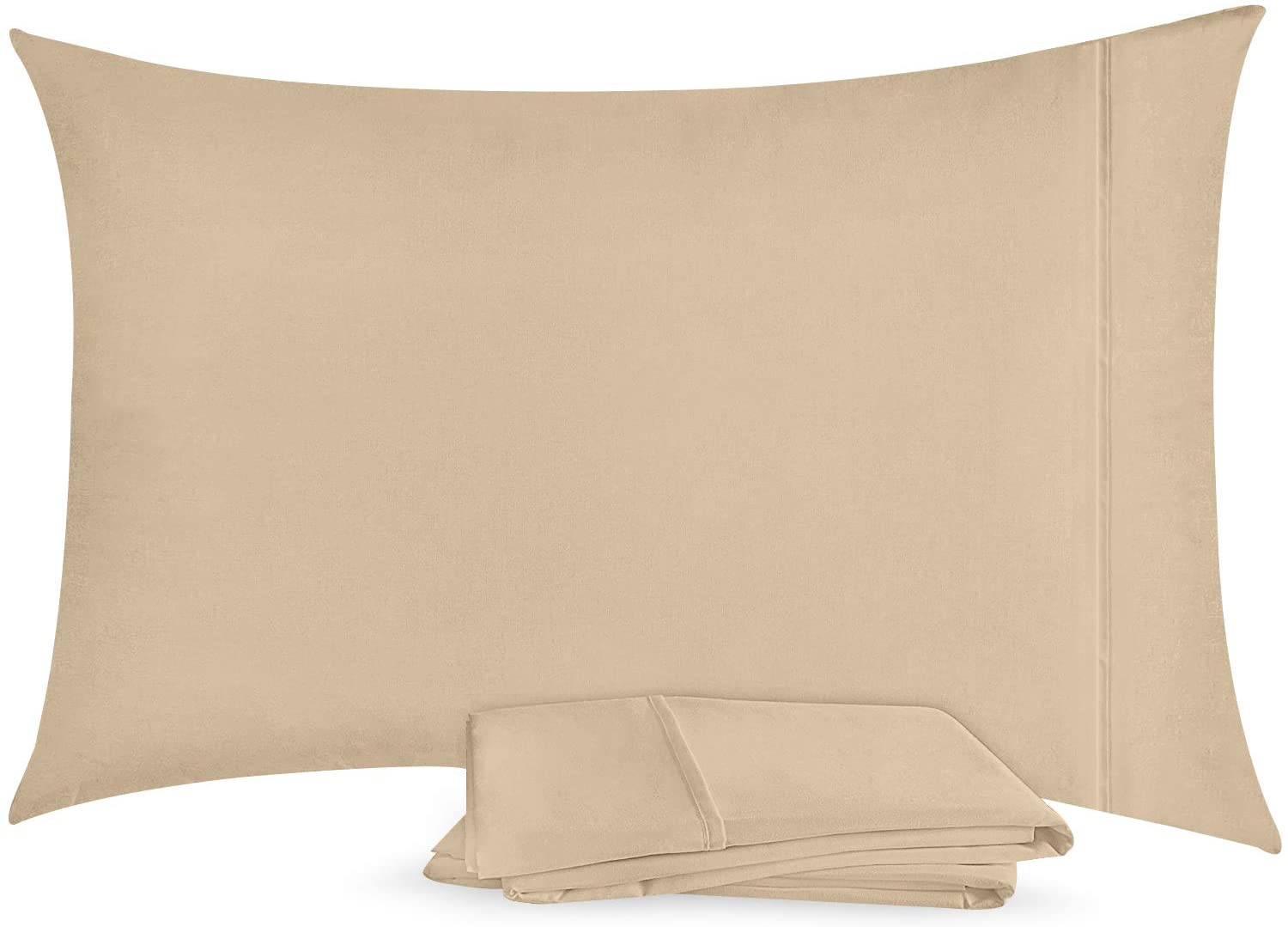 Pillowcases 2 Pack Envelope Closure Soft Brushed Microfiber Fabric Pillow Covers Fast Forward